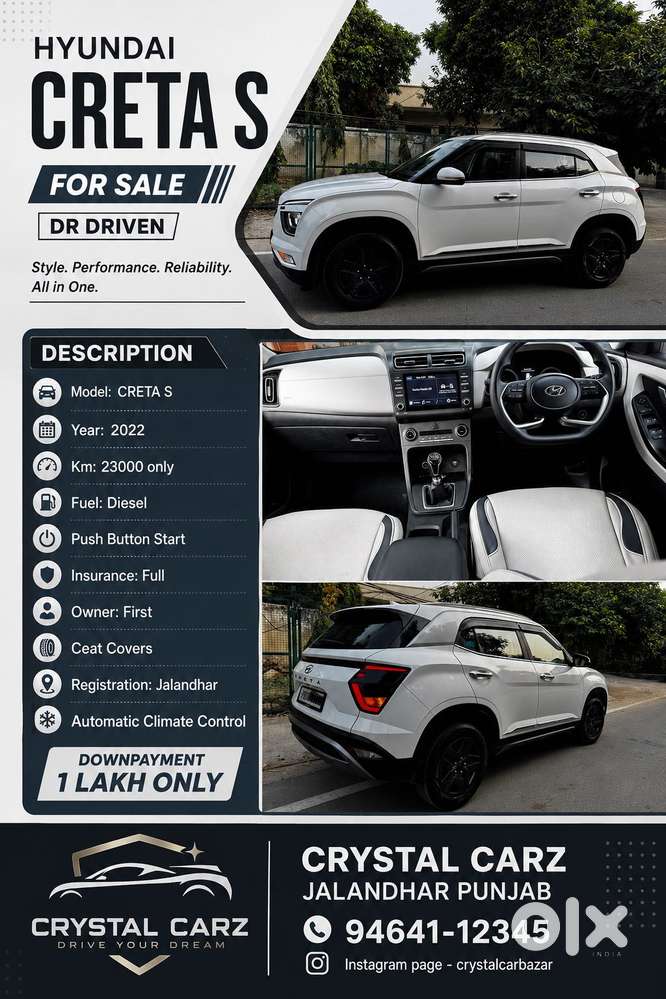 Hyundai Creta 1.5 S Diesel, 2022, Diesel