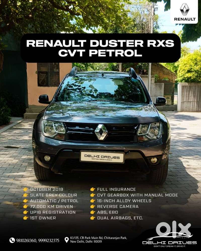 Renault Duster Petrol Rxs Cvt, 2018, Petrol