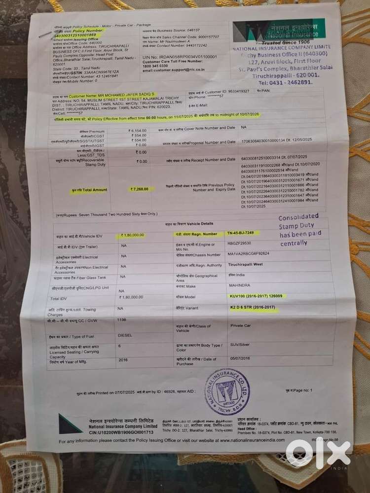 Urgent Sale Mahindra Kuv 100 2016 Petrol Good Condition