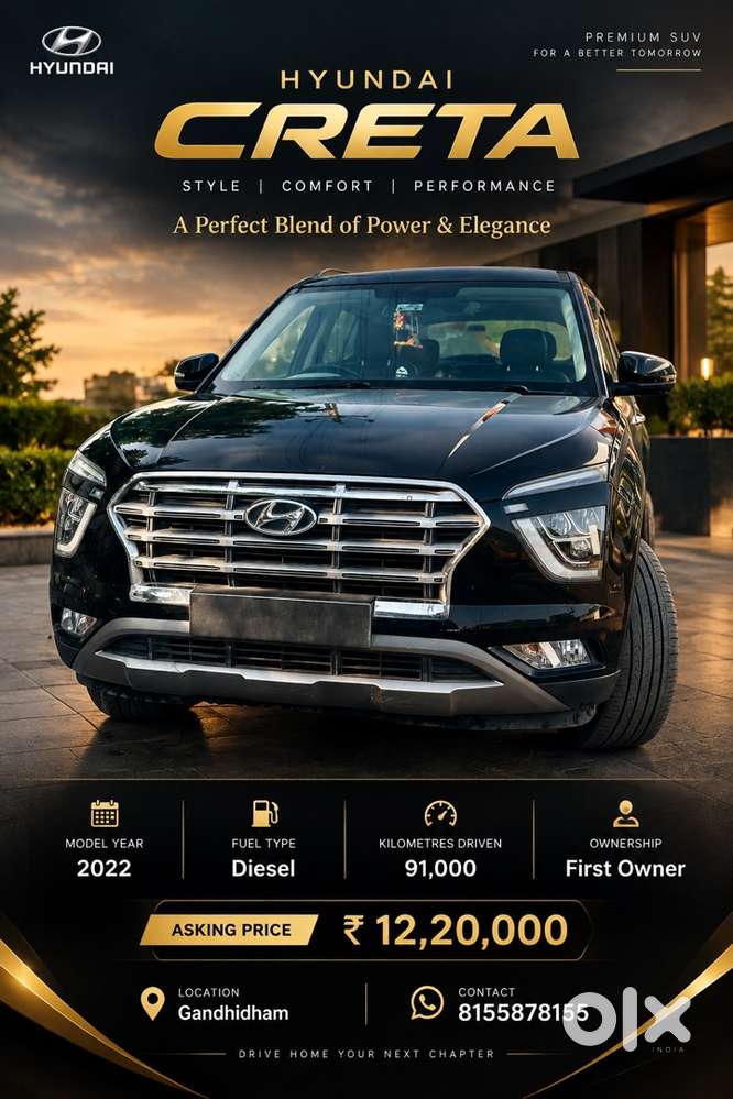 Hyundai Creta Diesel 2022 Best Condition