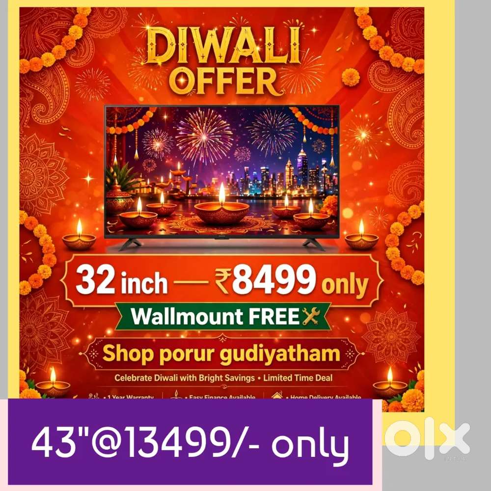 Hurryup now% new 32 inch smart led tv just 8499/#