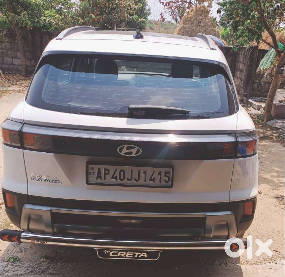 2025 Model White Color Creta Petrol Automatic Car With Ap Registration