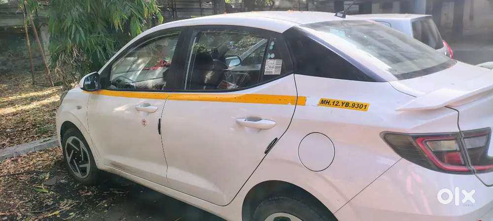 Hyundai Aura 2025 Cng & Hybrids 8000 Km Driven (yellow Number Plate)