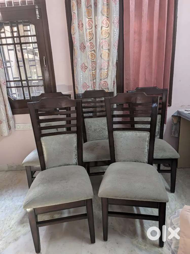 Set of 5 Premium Wooden Dining Chairs