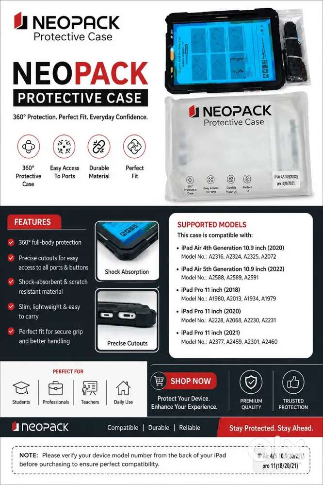 NEOPACK Cover Apple ipad air ipad pro 11inch Case Brand new