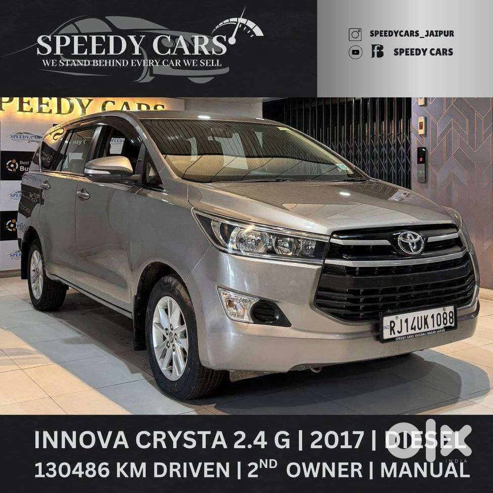 Toyota Innova Crysta 2.4 G Mt, 2017, Diesel