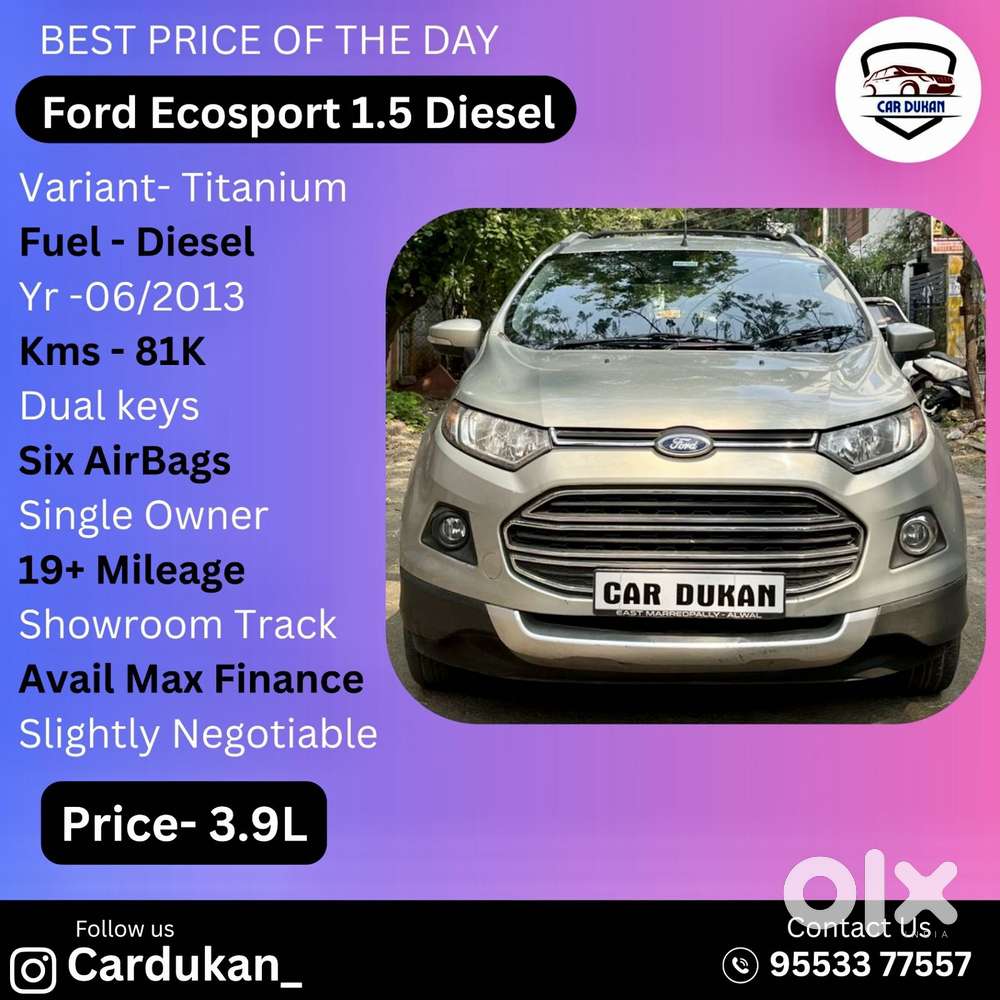 Ford Ecosport [2013-2015] 1.5 Titanium Tdci, 2013, Diesel