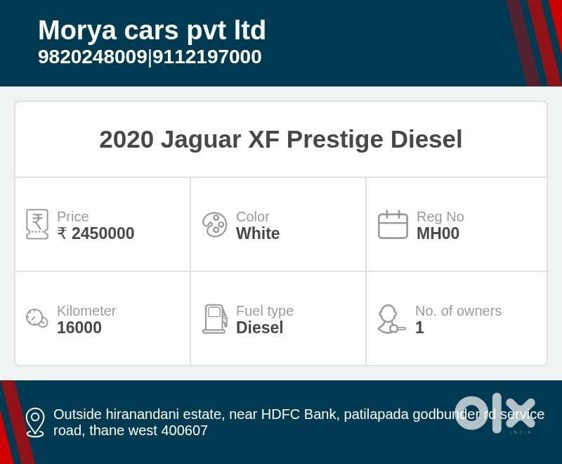 Jaguar Xf 2.0 Diesel Prestige, 2020, Diesel
