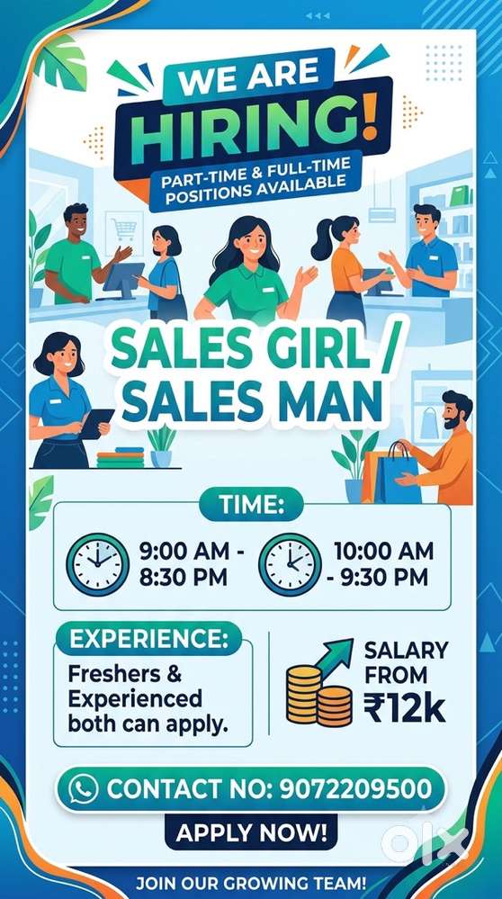 Sales girl / sales man