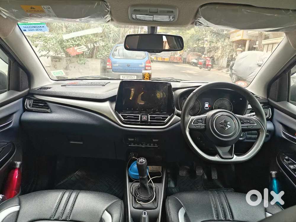 Baleno Car 2024 Top End Alpha Model Blue Color Single Owner