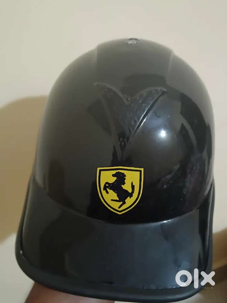 Title: 2 Black Ferrari Design Helmets for Sale ️