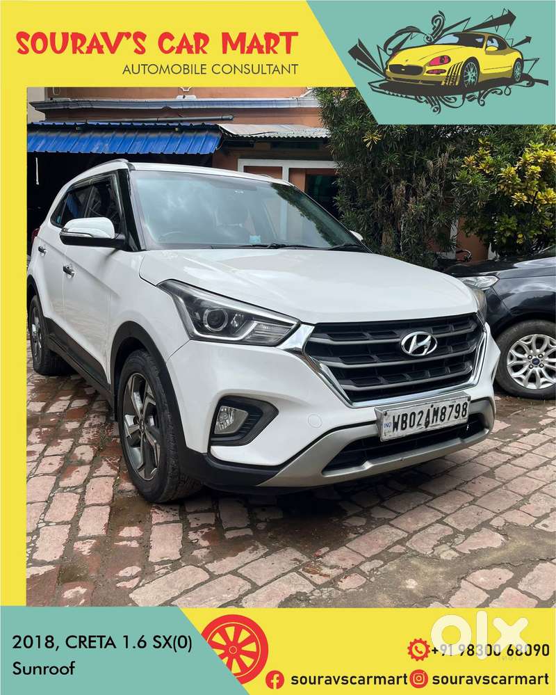 Hyundai Creta 1.6 Sx (o) Vtvt, 2018, Petrol
