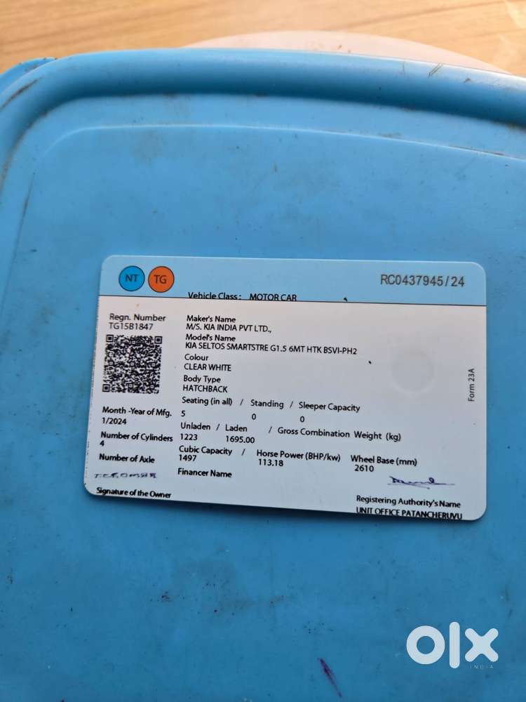Kia Seltos Htk G, 2020, Petrol