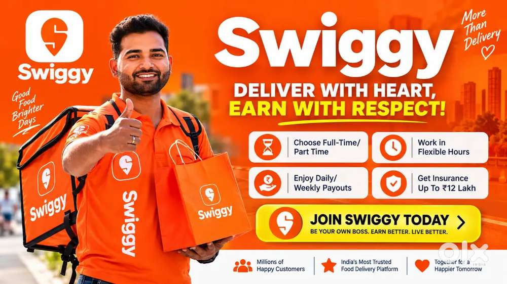 Swiggy Food Delivery Job Swiggy Instamart Delivery boy part time job