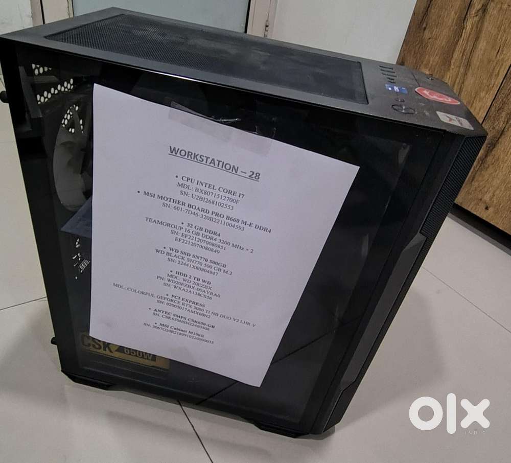 High-performance Intel Core i7 workstation PC with NVIDIA graphics