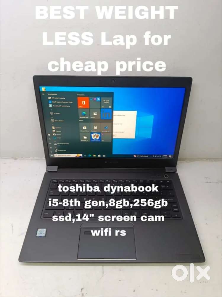 Toshiba Dynabook i5-8th gen, 256gb SSD, 8gb Ram with affordable