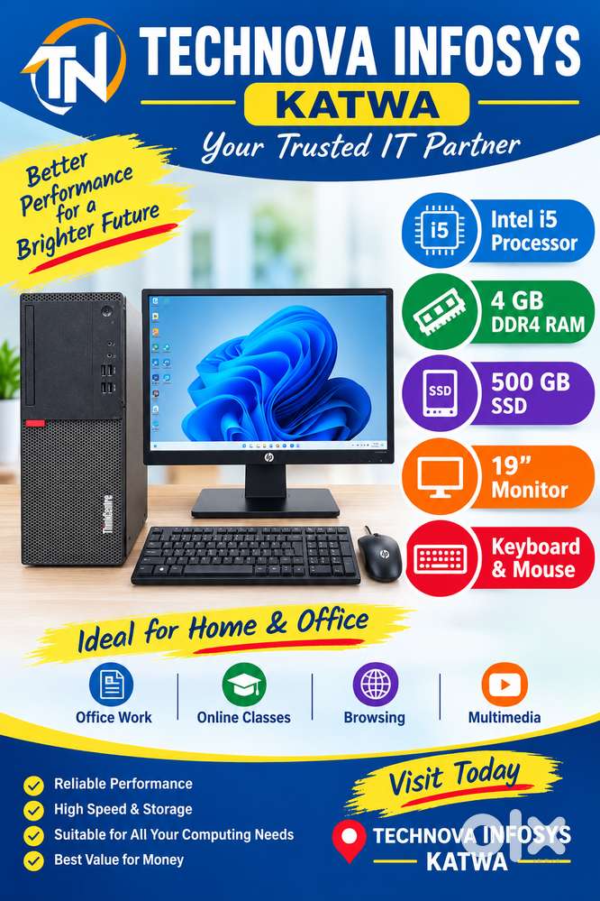 I5 DEKSTOP COMPUTER WITH WARRENTY .