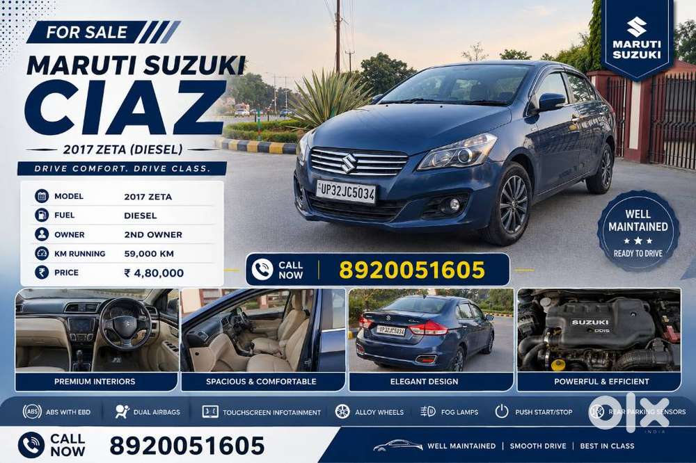 Maruti Suzuki Ciaz Zeta, 2017, Diesel