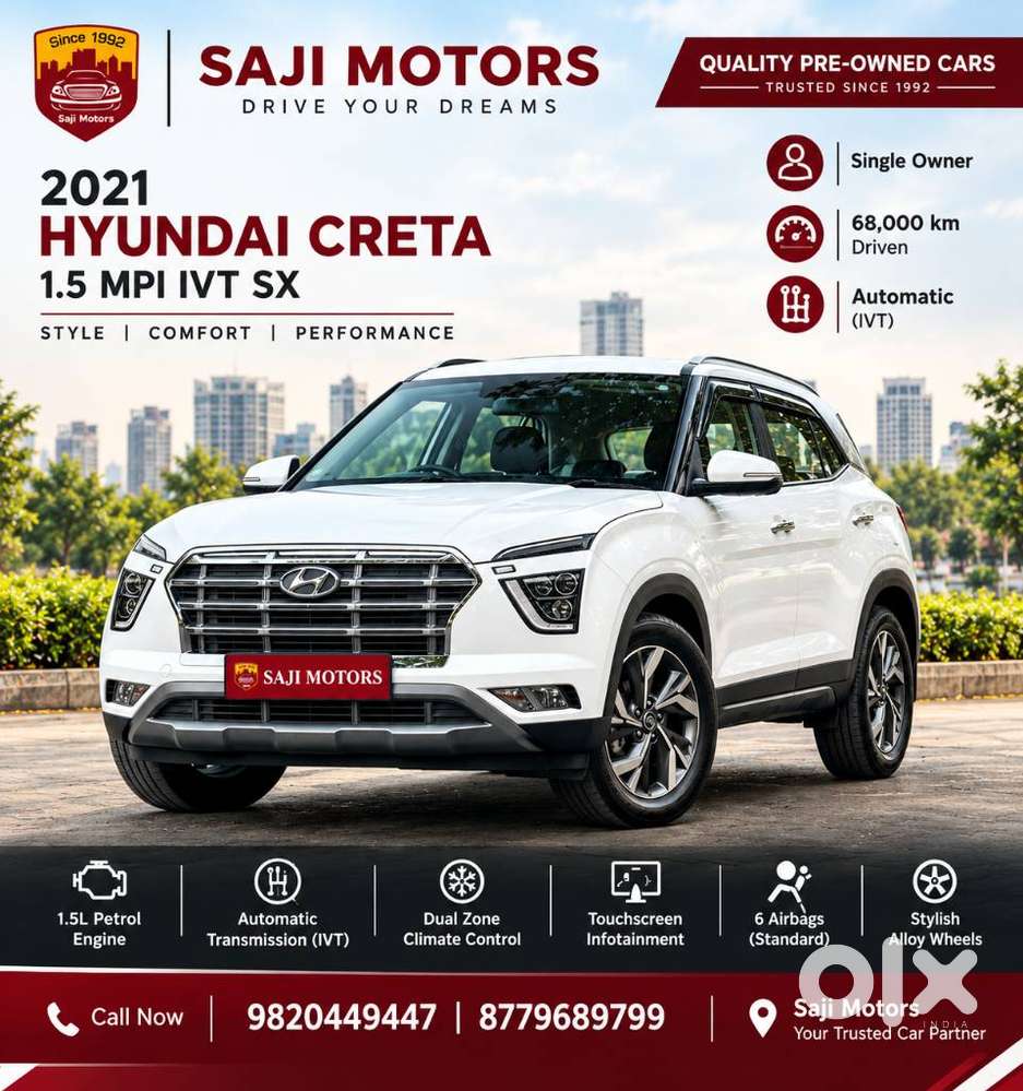 Hyundai Creta 1.5 Mpi Sx Petrol Ivt, 2021, Petrol