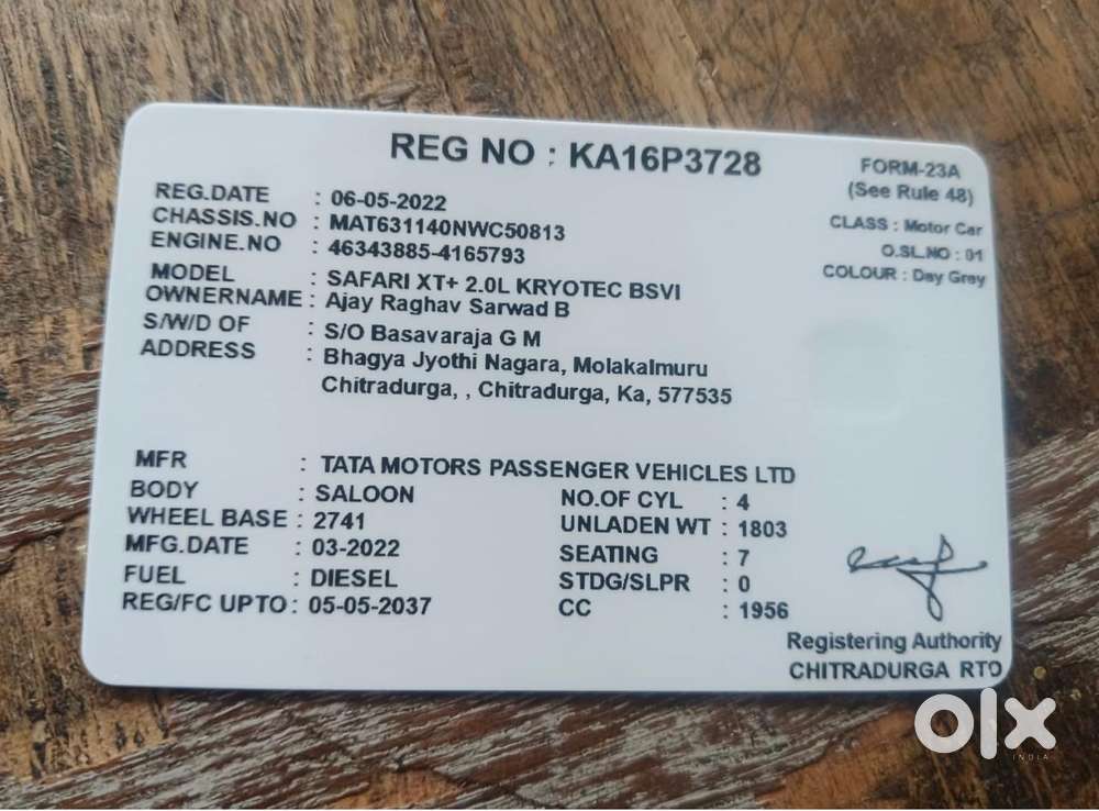 Tata Safari 4x2 Gx Dicor Bs-iii, 2022, Diesel