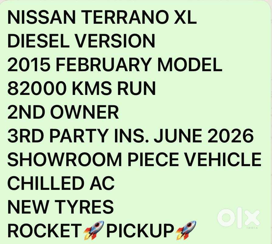 Nissan Terrano Xl 85 Ps Deisel, 2015, Diesel