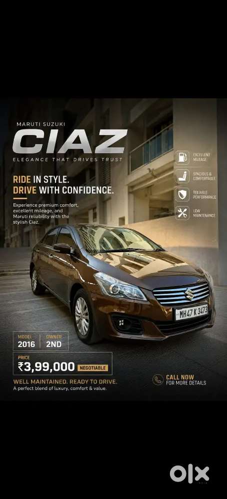 Maruti Suzuki Ciaz S 2016 Petrol Well Maintained