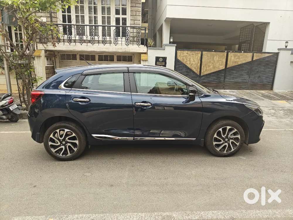 Baleno Car 2024 Top End Alpha Model Blue Color Single Owner