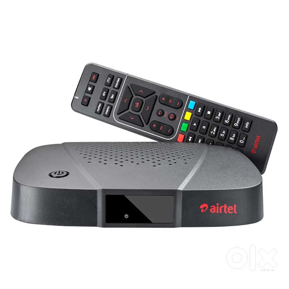 Airtel HD Set-Top Box with Dish Antenna & Cable