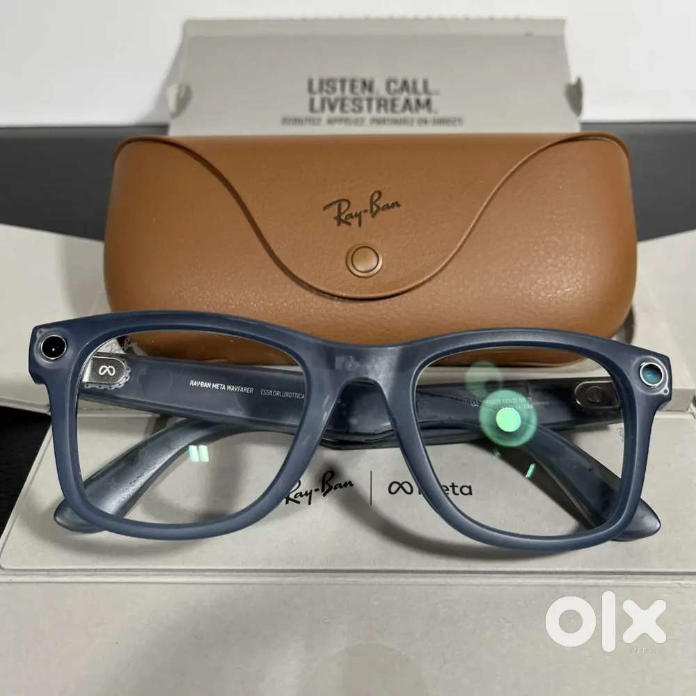 Meta Ray-Ban Gen 1 Wayfarer Transparent Blue Matte Transitions Sapphir