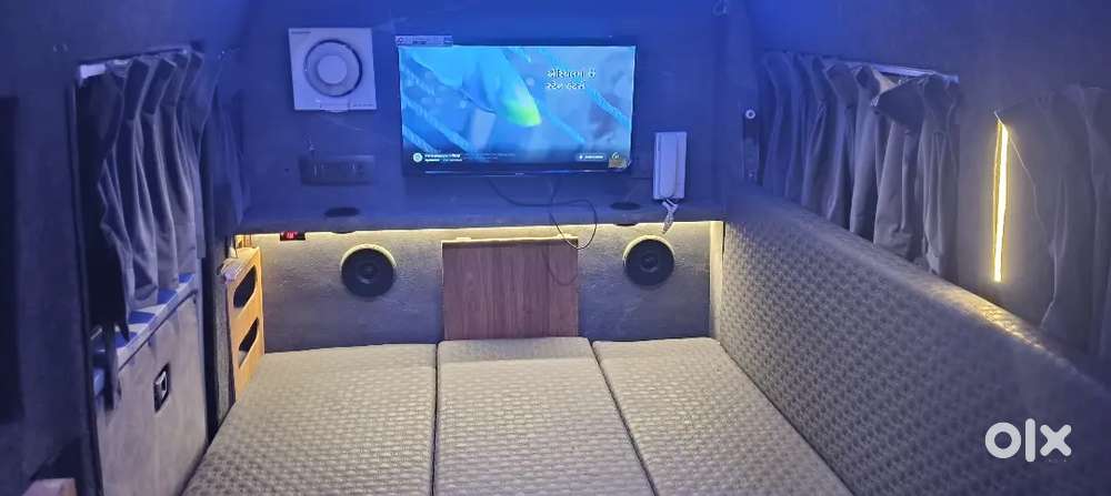 Force Motors Tempo Traveller  Vanity Van Modified Atesh Let Bathroom