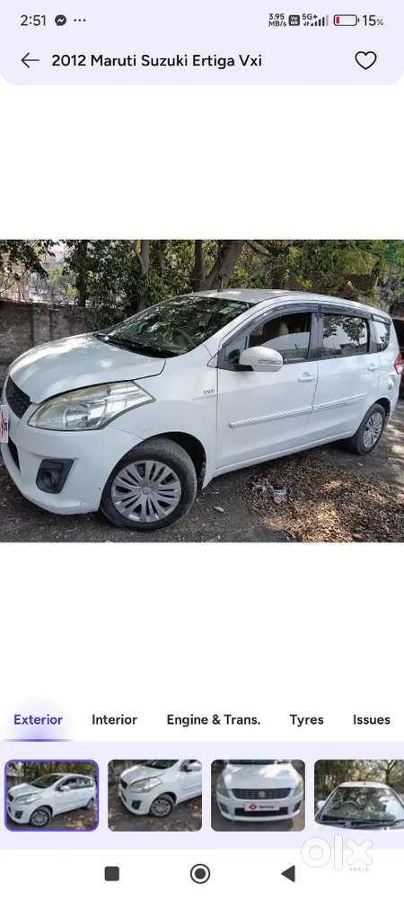 Maruti Suzuki Ertiga 2012 Cng & Hybrids 66000 Km Driven