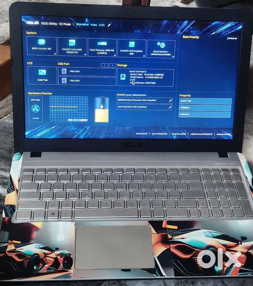ASUS Laptop - 1TB Hard Disk / 4GB RAM / Intel Celeron N4020 / Great Wo