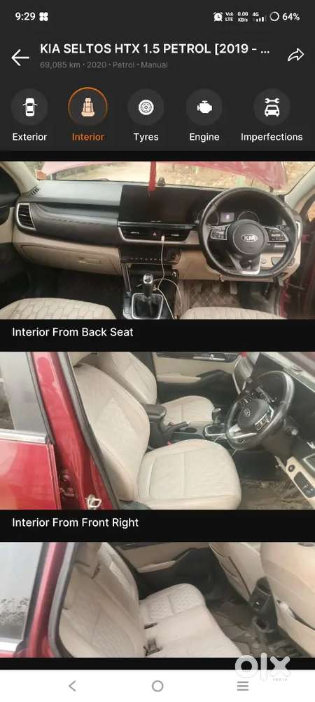 Kia Seltos 2020 Petrol 69085 Km Driven