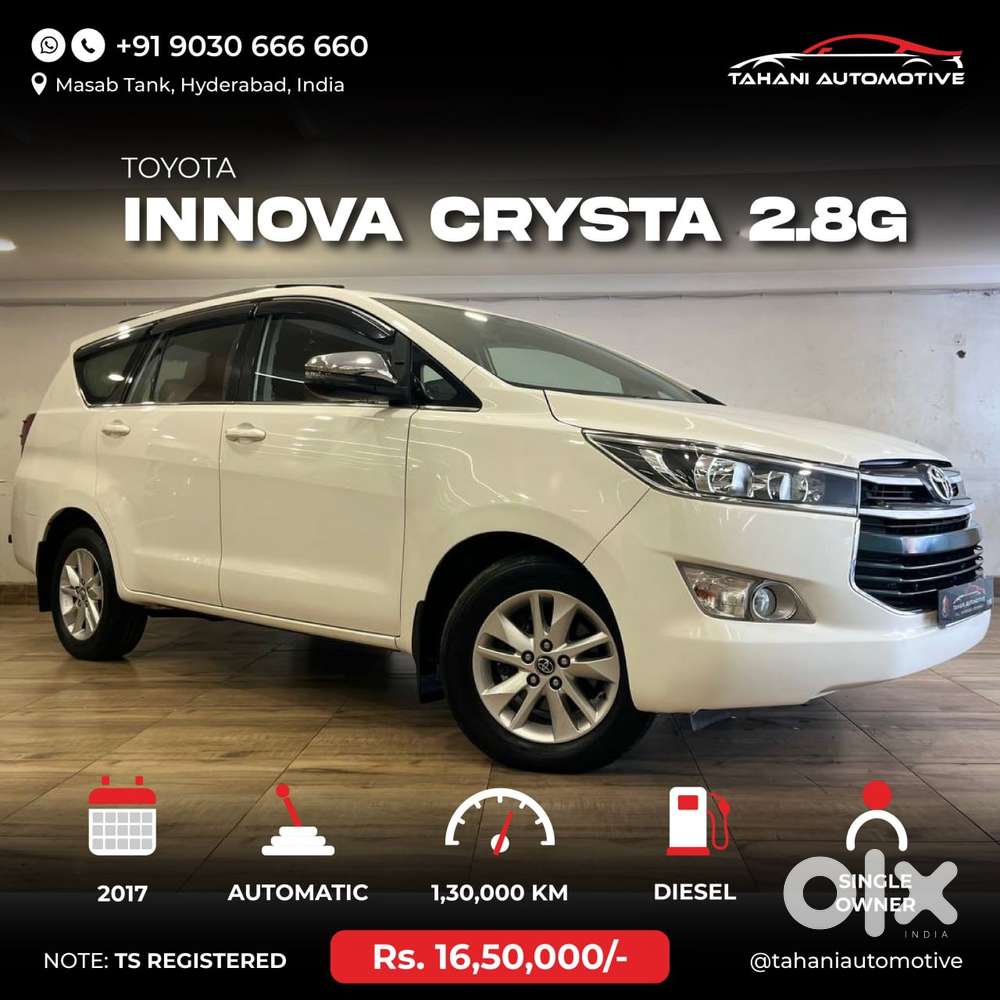 Toyota Innova Crysta 2.8 Gx At 7 Str, 2017, Diesel