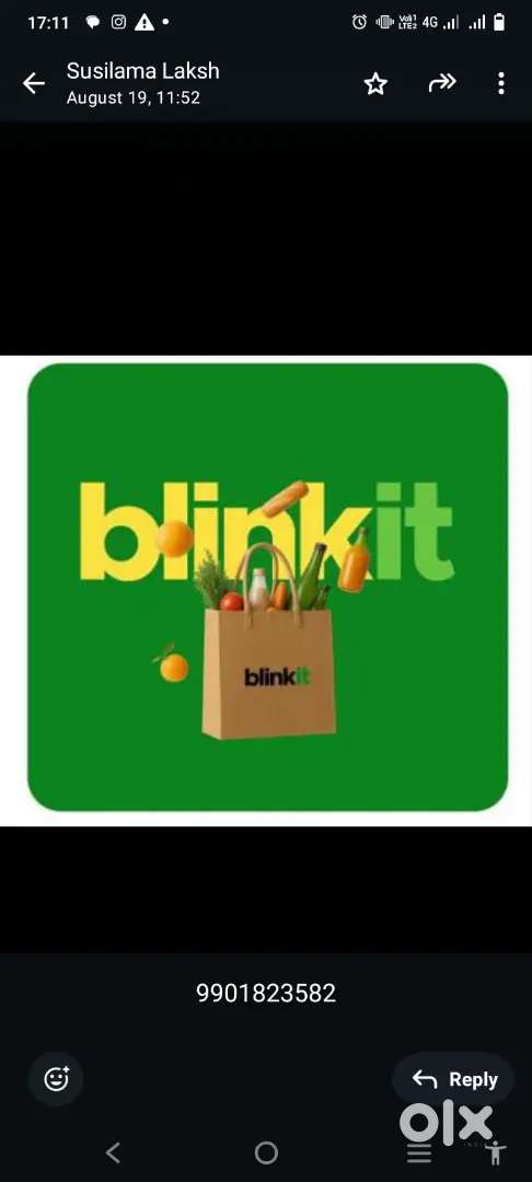 Hiring for jabalpur blinkit delivery boy job