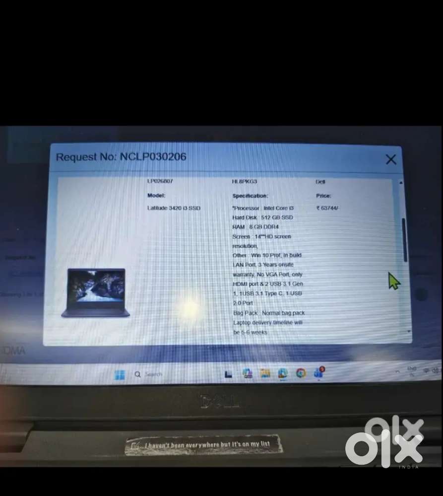 Dell latitude 3420 Business laptop