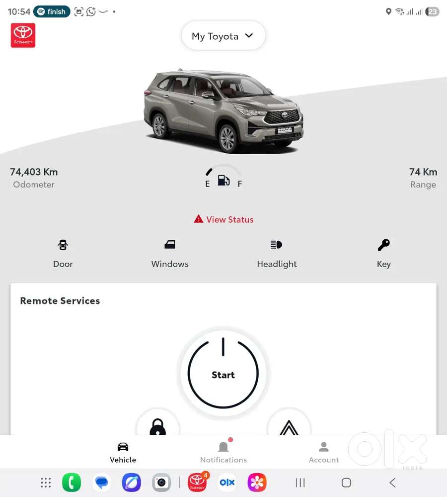 Toyota Innova Hycross 2023   Well Maintained New Tyres
