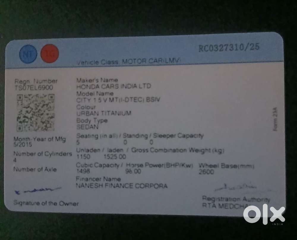 Honda City 2014-2015 V Mt, 2015, Diesel