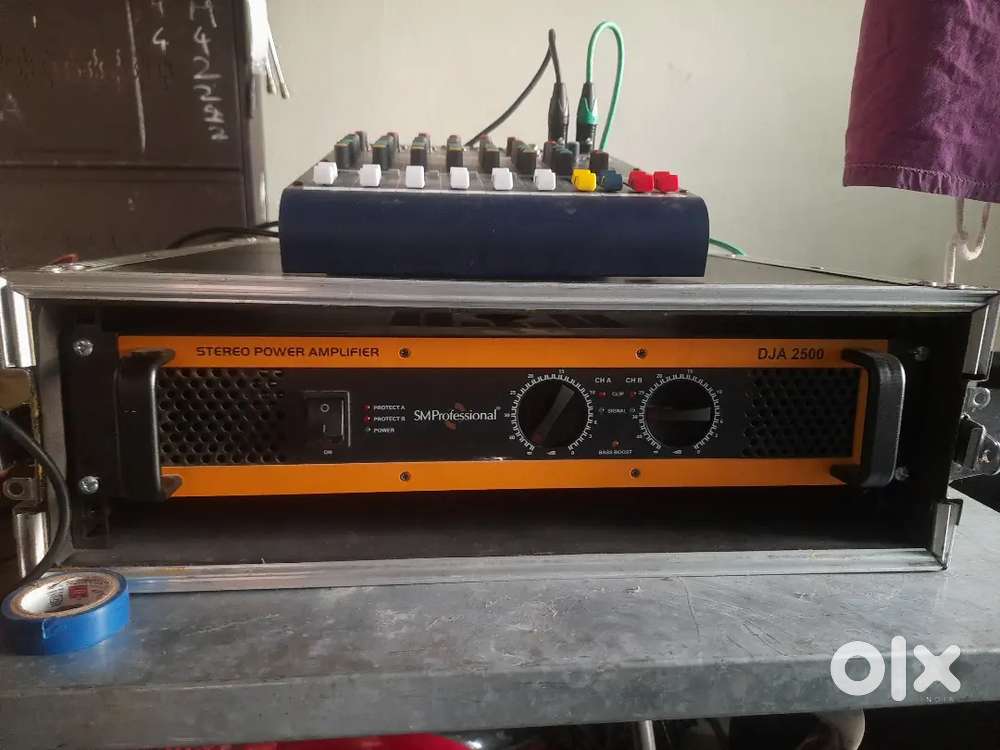 60,000/- Studio master power amplifier DJA2500 & JBL SRX MODEL DJ TOPS