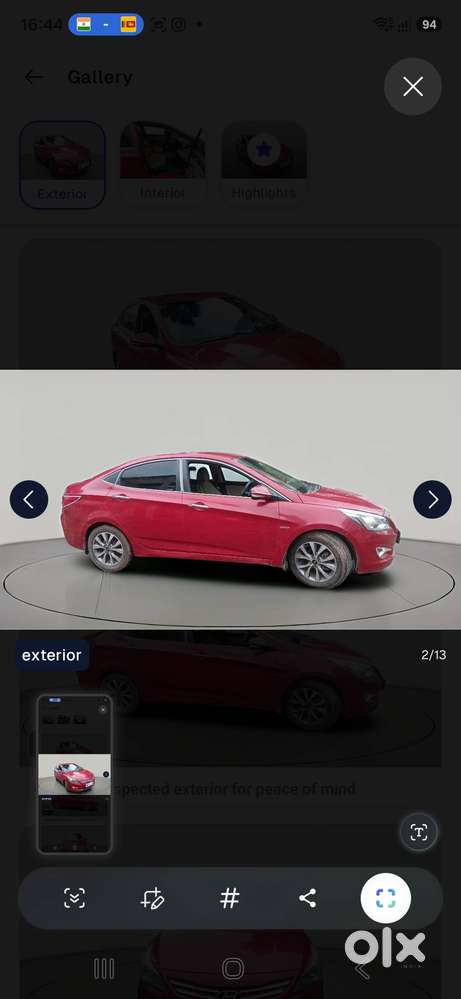 Hyundai Verna 2015 Cng + Petrol