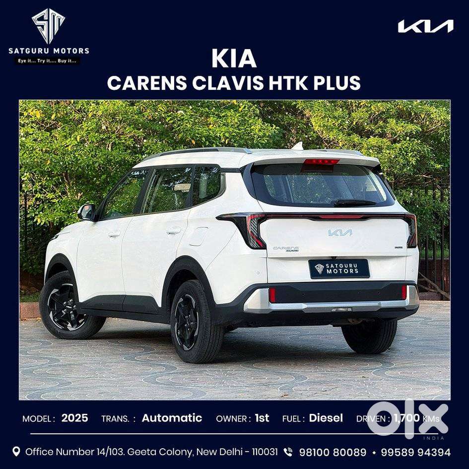 Kia Carens Clavis Htk Plus Dct, 2025, Diesel