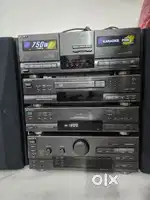 Sony music system component cd player tuner cassette player deck
