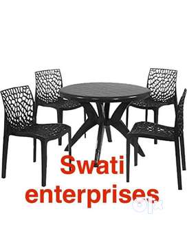 Olx plastic table chair set sale