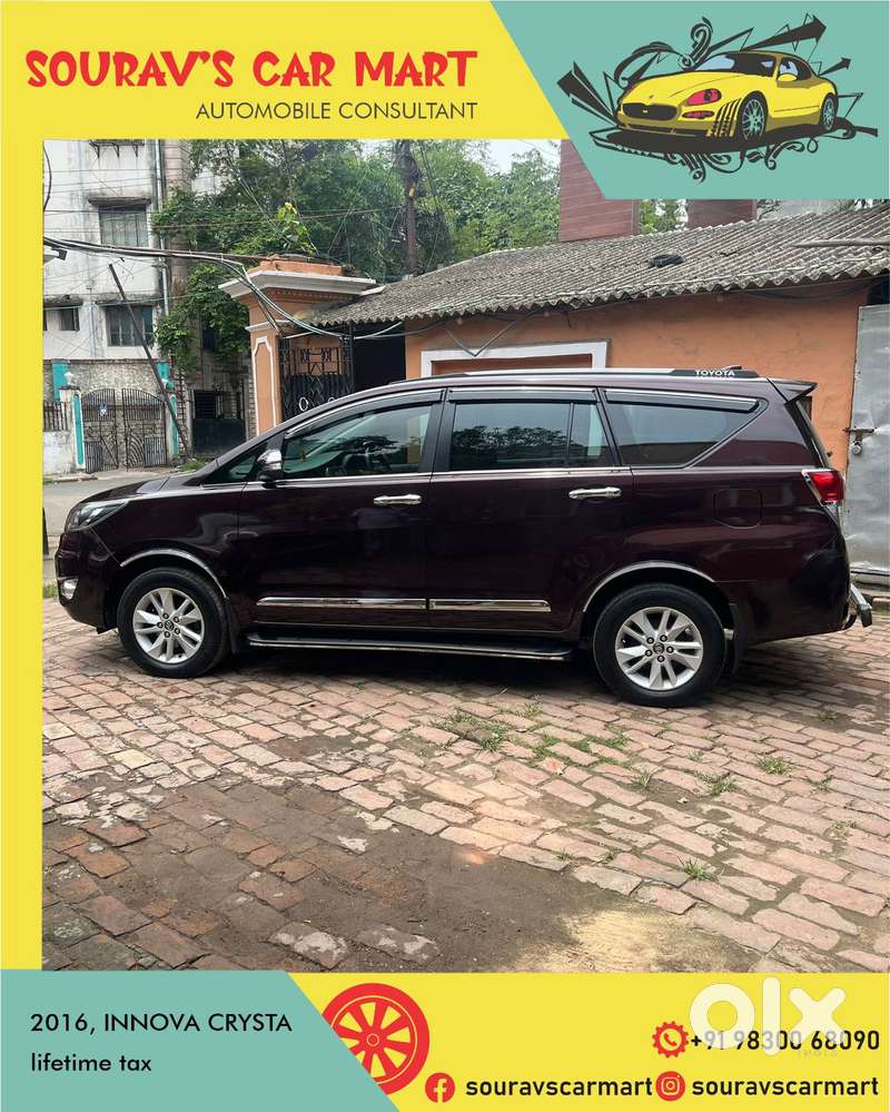 Toyota Innova Crysta 2.4 G Mt 8s, 2016, Diesel