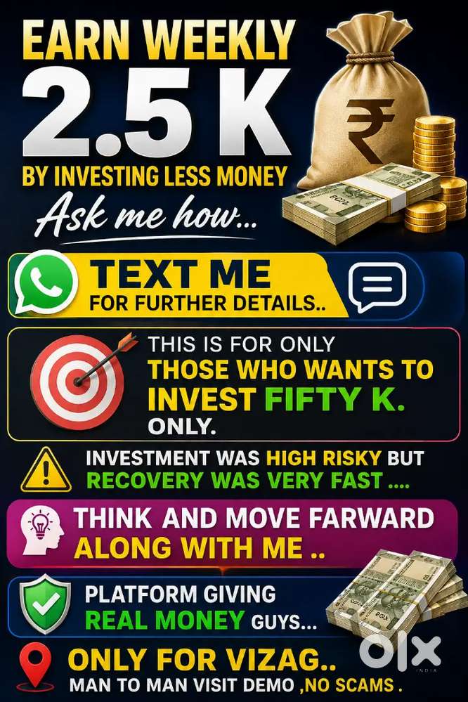  EARN UP TO ₹2,500 WEEKLY 
With an Investment of ₹50,000

 ASK M