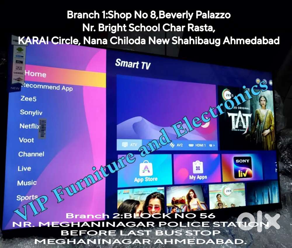 43 INCH GOOGLE ANDROID SMART LED TV WITH 4K VISION FRAMELESS - TVs ...