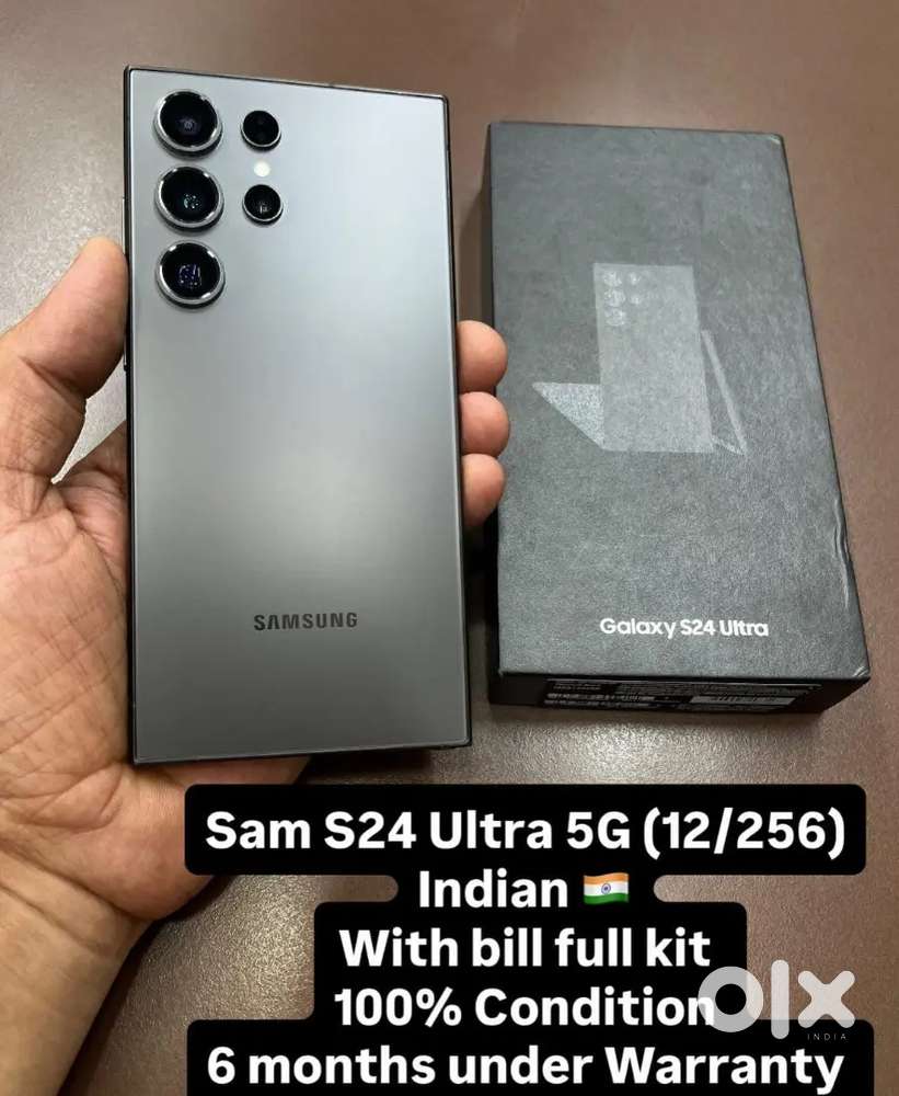 Samsung galaxy S24 ultra black excellent condition with bill and box