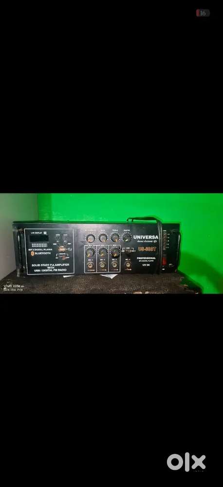 15 inch speaker 2 box and 1 amplifier 100 v for sell good condition