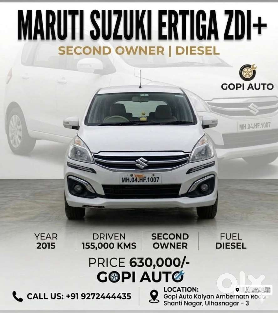 Maruti Suzuki Ertiga Zdi Shvs, 2015, Diesel