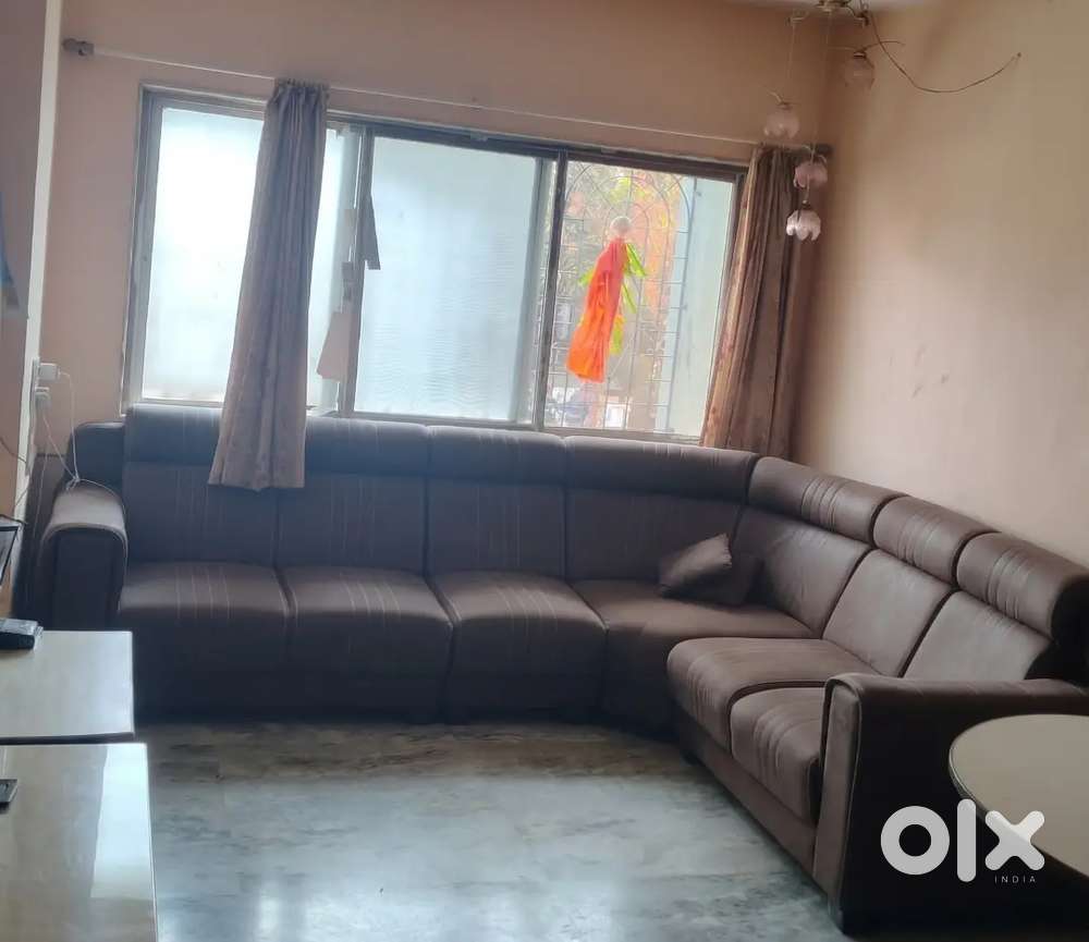 Sofa, Center Table, Bed with Mattress, Steel Almirah, IKEA Shelf